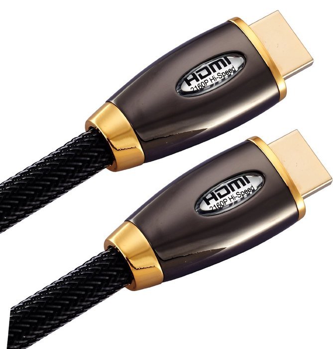 IBRA&reg; 5 Feet High Speed PRO GOLD RED HDMI v2.0/1.4a Cable 3D PS4 2160p 4K Ultra HD (1.5M/5 Feet) N48