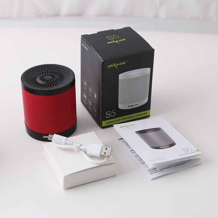 ZEALOT ShockWave S5 Bluetooth 4.0 Portable Long Play Time Wireless Speaker, Powerful Output with Enhanced Bass... N13