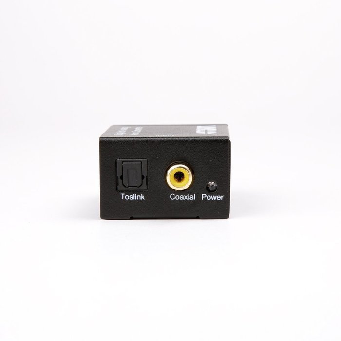 AutoWT Digital Coaxial Toslink Adapter with Optical Cable, 3.5mm Audio Cable and USB Power Cable N4