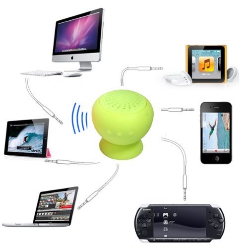 Foxnovo Lepa Kdm828 Silicone Sucker Stand Style Hands-free Mini Bluetooth Speaker with MIC for Iphone Ipad Cellphones...
