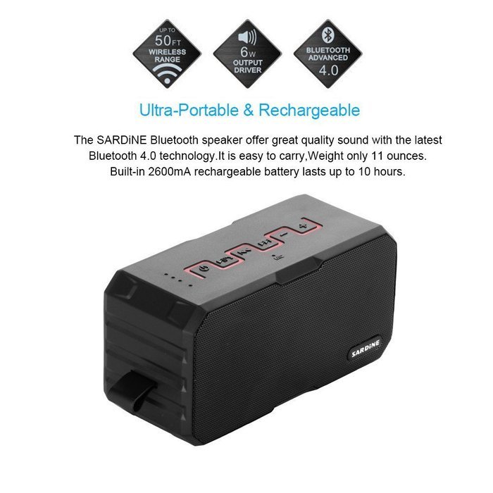 Portable Bluetooth Speaker with 10 Hours Playtime, 7W Dual Stereo Bass Radiator , Built-in Mic Wireless Outdoor... N2