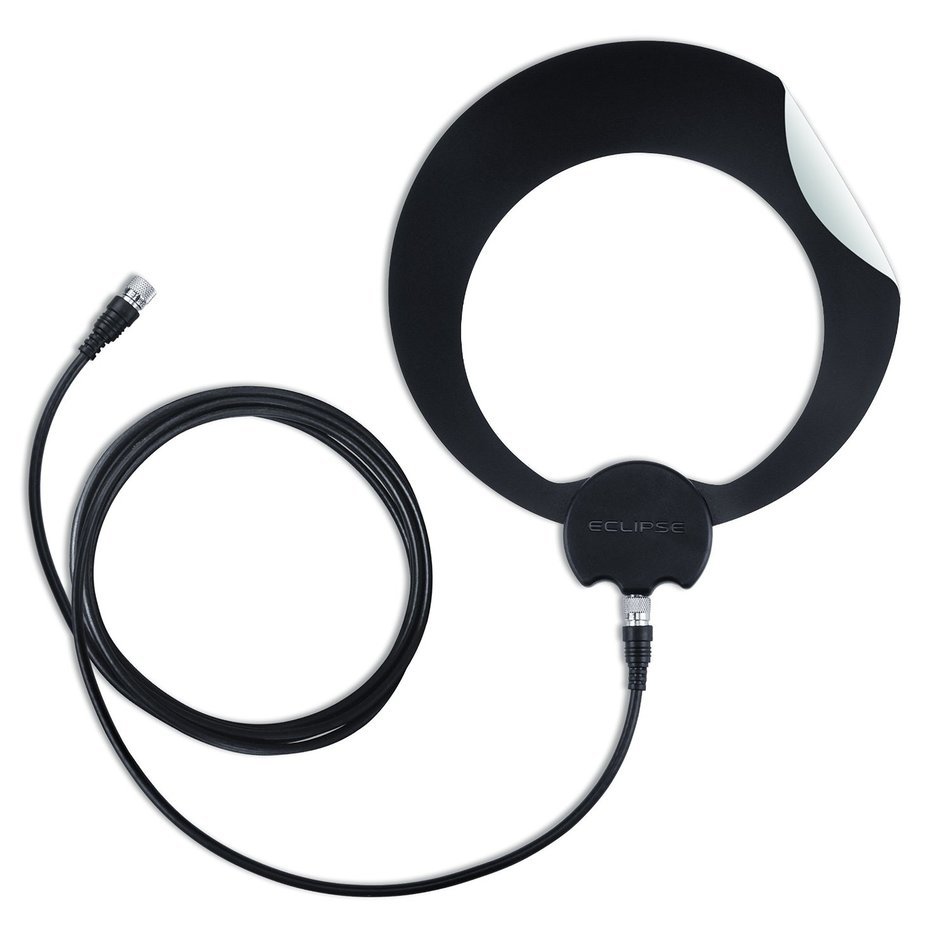 Antennas Direct 50 Mile Range Clearstream Eclipse Amplified Indoor HDTV Antenna, White/Black (ECL-A) N4