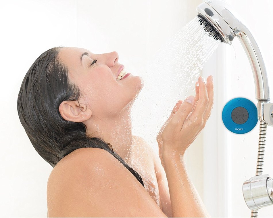 PORT Water Proof Bluetooth 3.0 Speaker, Water Resistant Mini Wireless Shower Speaker, Handsfree Portable Speakerphone... N13