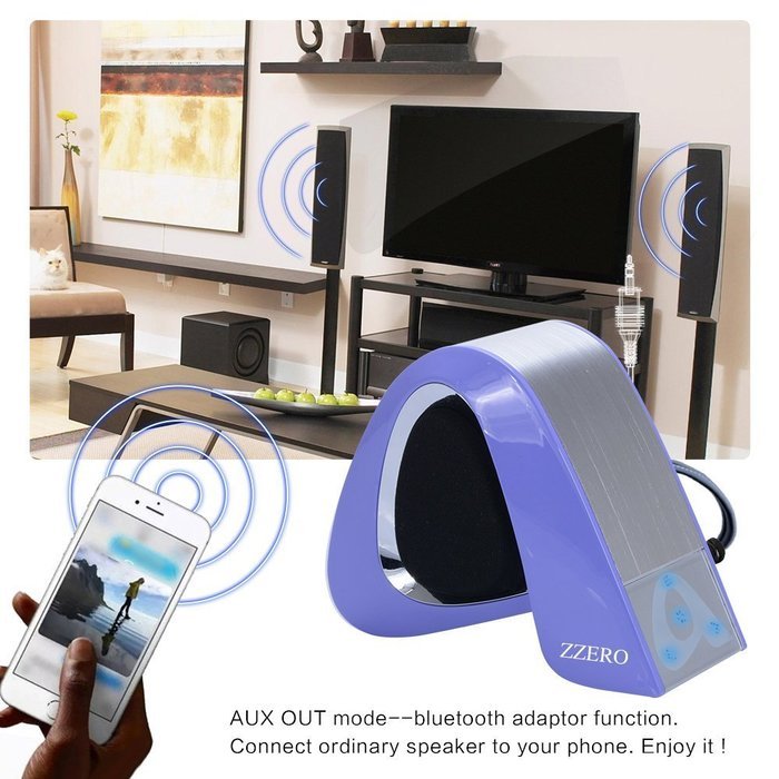 Bluetooth speakers Zzero Portable Bluetooth Wireless Speaker 3w Clear Sound Build-in Microphone and MP3 Player... N14