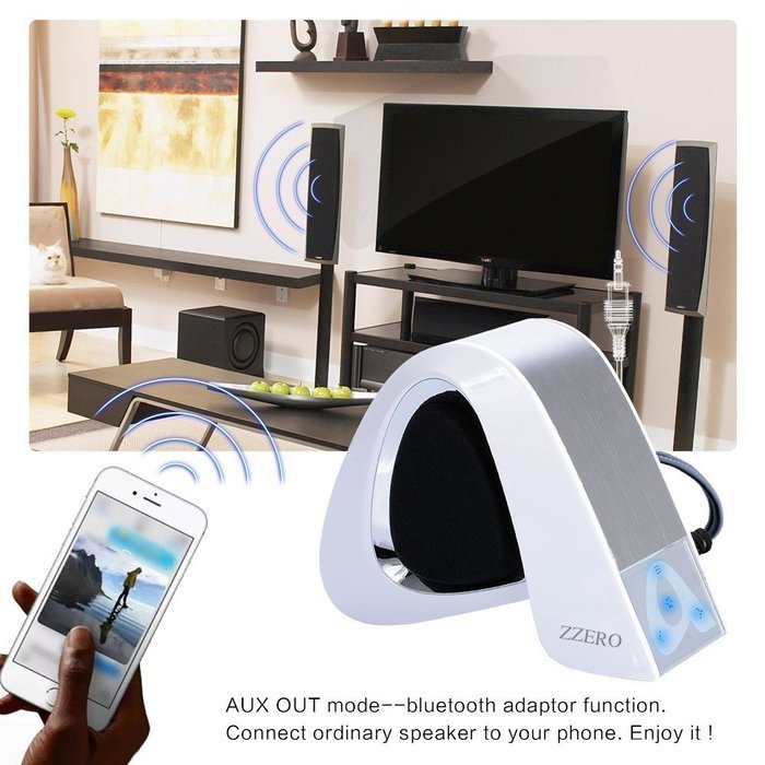 Bluetooth speakers Zzero Portable Bluetooth Wireless Speaker 3w Clear Sound Build-in Microphone and MP3 Player... N22