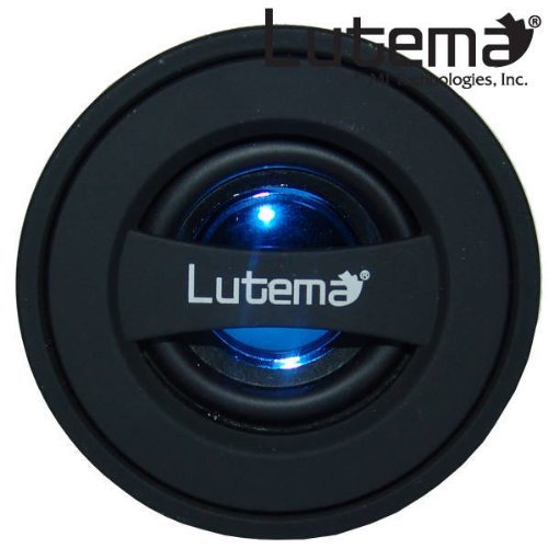 Lutema WaveTube Wireless Bluetooth Portable Digital Speaker w/FM Radio - Red N2