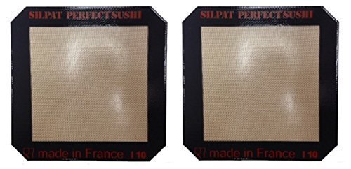 Demarle Silpat Sushi Roll Mat 9.5 inch by 9.5 inch (2 Pack)