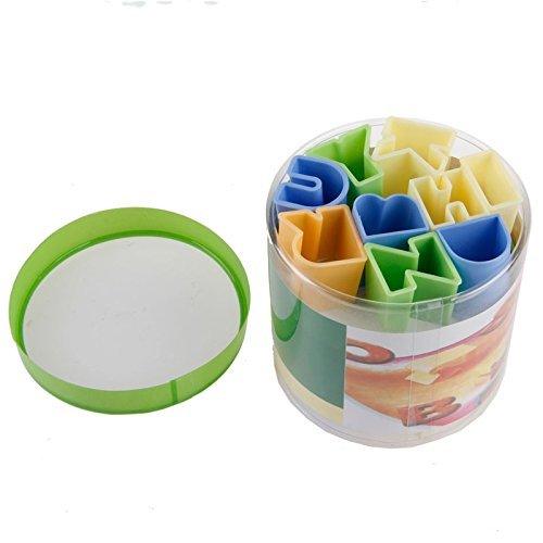 Delight eShop 28 Pcs Plastic Alphabet Letter Biscuit Baking Cake Mould Fondant Cookie Cutters N5