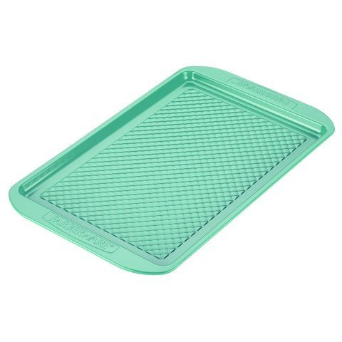 Farberware purECOok Hybrid Ceramic Nonstick Bakeware Baking Sheet and Cookie Pan, 10" x 15", Aqua