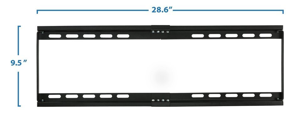 Mount-It! TV Wall Mount Bracket Low Profile Tilt Design for 32 to 65 Inch LCD/LED/4K TVs, VESA 600x400 mm (MI-... N7