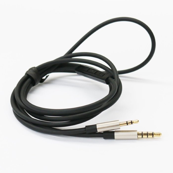 Black Replacement cable with Remote volume control & Mic for iphone ipod ipad to Bose SoundTrue On-Ear around-ear... N4