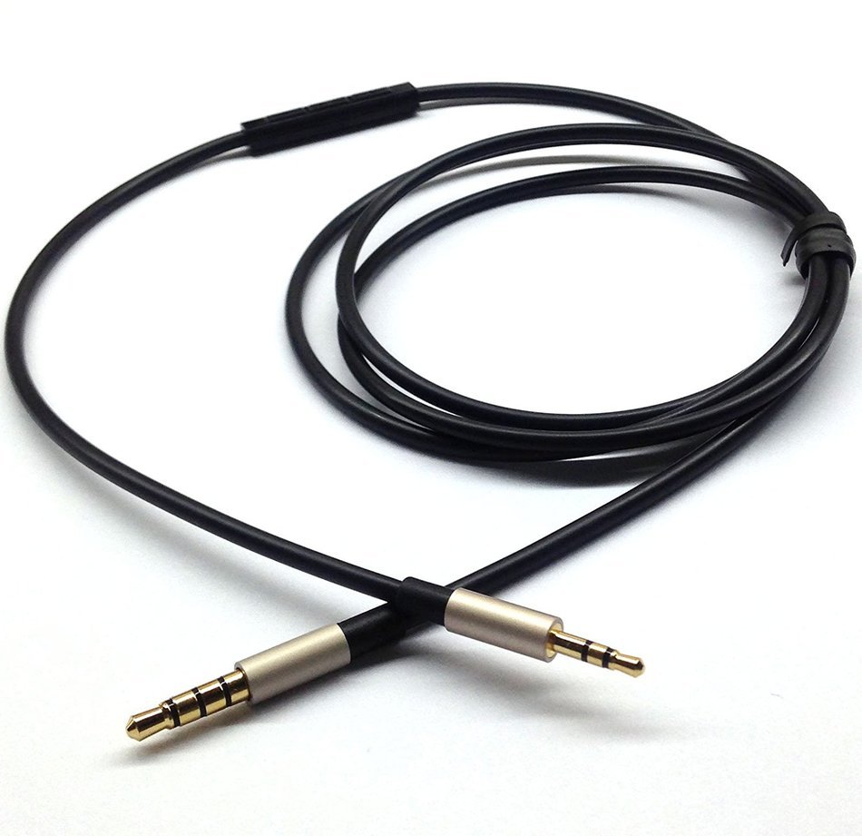 Black Replacement cable with Remote volume control & Mic for iphone ipod ipad to Bose SoundTrue On-Ear around-ear... N7