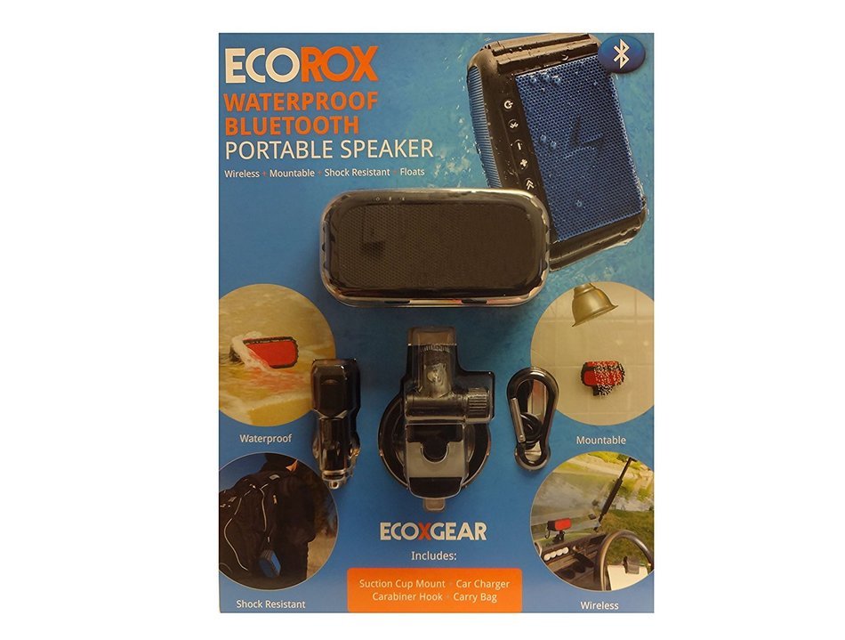 EcoRox Bluetooth Portable Speaker Waterproof Black
