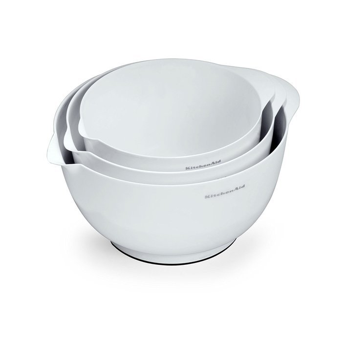 KitchenAid Classic Mixing Bowls (Red, Set of 3) N6