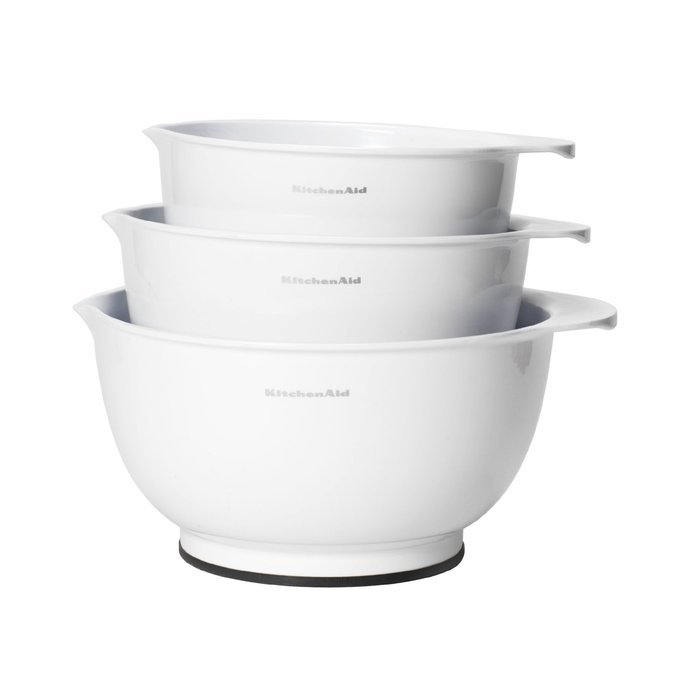 KitchenAid Classic Mixing Bowls (Red, Set of 3) N8 free image download