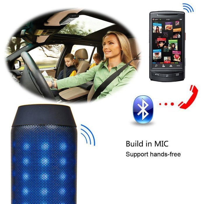 V.one Portable Wireless Bluetooth Speaker with Microphone Led Flashlight Fm Radio Hi-Fi Hands-free Function Support... N22