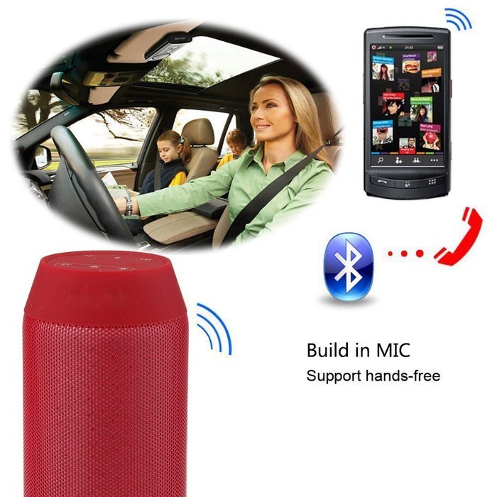 V.one Portable Wireless Bluetooth Speaker with Microphone Led Flashlight Fm Radio Hi-Fi Hands-free Function Support... N26