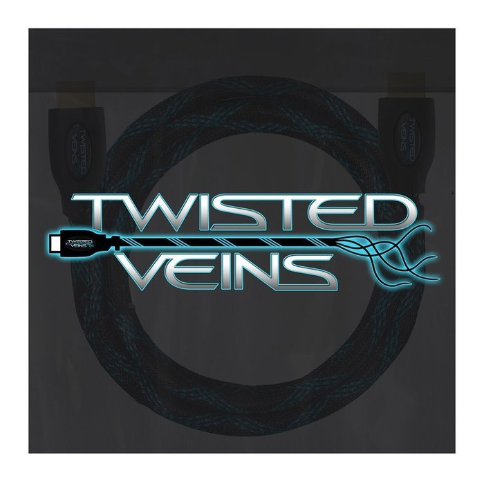 Twisted Veins (10 ft) High Speed HDMI Cable + Right Angle Adapter and Velcro Cable Ties (Latest Version Supports... N3