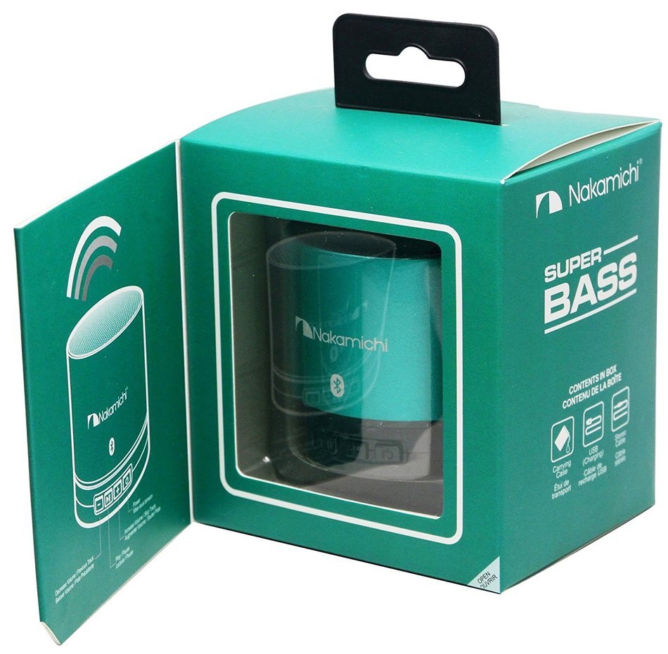 Nakamichi BT06S Series Round Bluetooth Speaker - Retail Packaging - Silver N6
