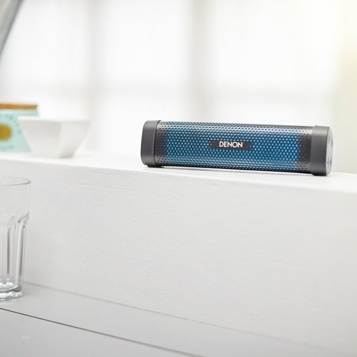 Denon Envaya Mini Portable Premium Bluetooth Speaker with NFC - Black/Blue N6