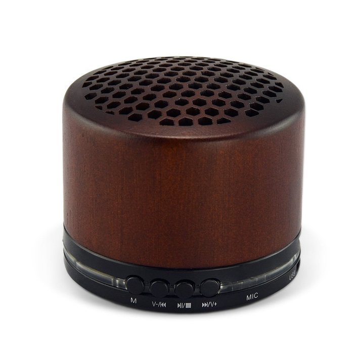 Deli Wood Wireless Mini Bluetooth Speaker - Portable 3D Stereo Music Sound Speaker with Super Bass Hifi Stereo...