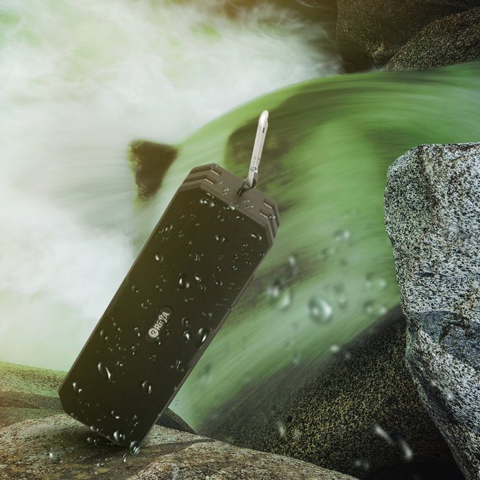 RiiYA Strong Life Wireless Portable Sport Waterproof Bluetooth Speaker with IP67 & Microphone
