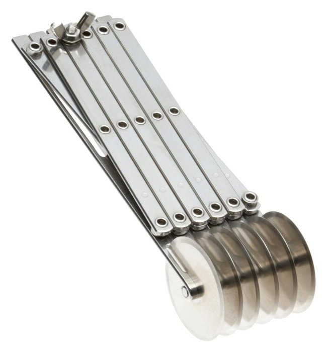 Ateco 5 Wheel Stainless Steel Cutter, 2 1/8 Inch Wheels N10
