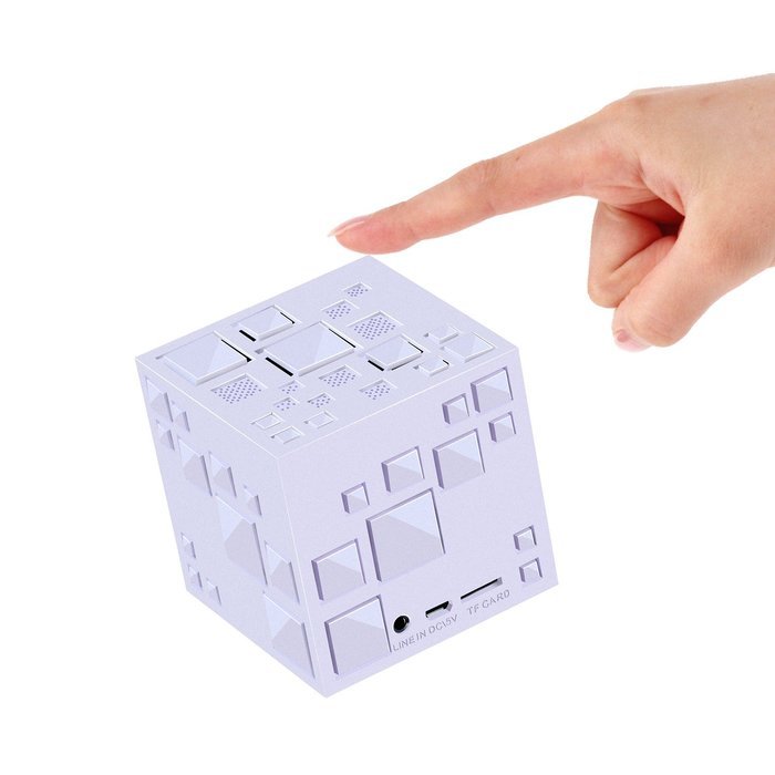 SE7EN Digital Magic Cube Bluetooth 4.0 Portable Wireless Mini Speaker, LED Lighting, 2nd Generation with Enhanced... N2