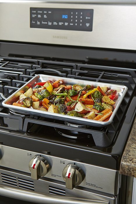 Artisan Professional Classic Aluminum Baking Sheet Pan Set with Quarter, Half, and 2/3-Size Sheets N13