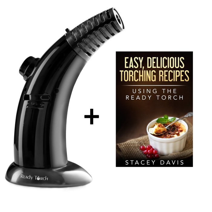 Readitools Creme Brulee Heat Resistant Culinary Butane Ready Torch, Dual Flames with Recipe Ebook