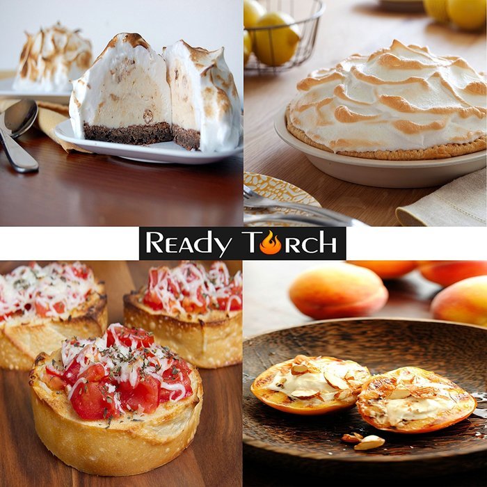 Readitools Creme Brulee Heat Resistant Culinary Butane Ready Torch, Dual Flames with Recipe Ebook N6