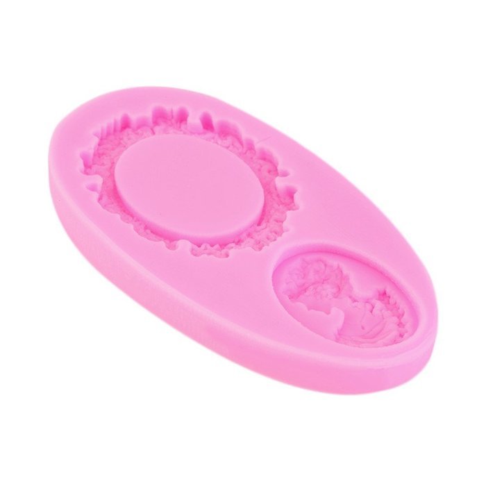 Silicone Woman Cameo Sugarcraft Fondant Mould Fancy Figure Cake Molds For DIy Cake Decorating Random Color