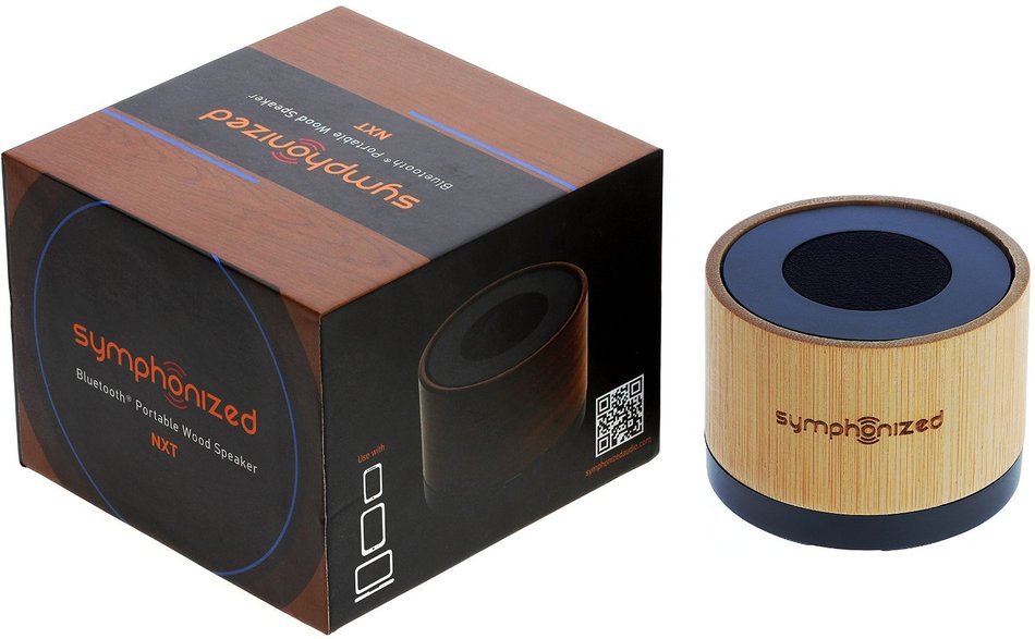Symphonized NXT Premium Genuine One Piece Solid Hand Carved Walnut Wood Bluetooth Portable Speaker. Compatible... N6