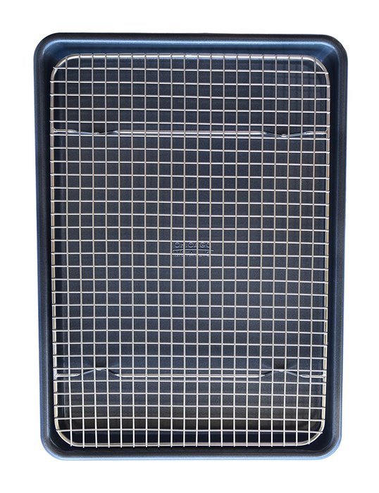 Kitchenatics Commercial Grade 10"x15" Stainless Steel Cooling and Roasting Rack Heavy Duty Thick-Wire Grid Fits... N16