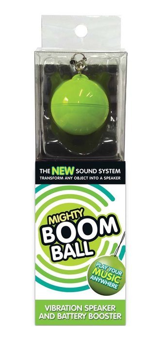 Mighty BoomBall Portable Vibration Speaker with Battery Booster - Green