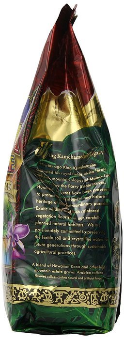 Kona Hawaiian Gold Kona Coffee, Gourmet Blend Ground Coffee, 10 Ounce N4