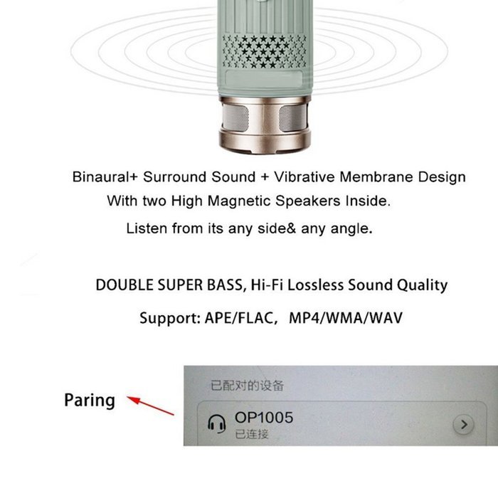 Waterproof Sport Speaker,SOONHUA Portable Wireless Bluetooth Speaker Powerful Stereo with Enhanced Bass Surround... N4