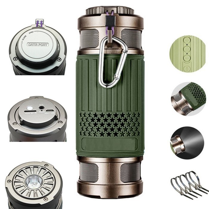 Waterproof Sport Speaker,SOONHUA Portable Wireless Bluetooth Speaker Powerful Stereo with Enhanced Bass Surround... N11