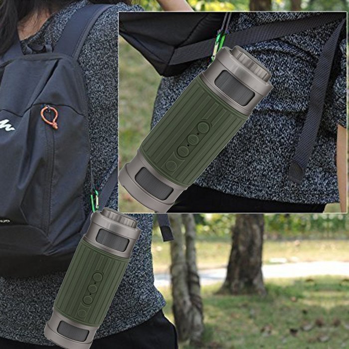Waterproof Sport Speaker,SOONHUA Portable Wireless Bluetooth Speaker Powerful Stereo with Enhanced Bass Surround... N16