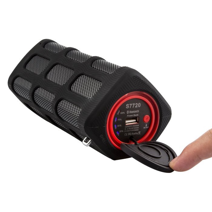 EXPOWER Speaker2576 Bluetooth Wireless Drop-proof and Splash-Proof Speaker &ndash; Black N7