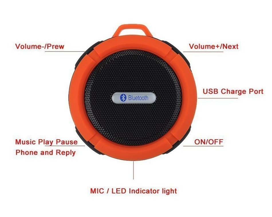 Higher Quality Ultra Portable Wireless Bluetooth 3.0 Speaker Indoor Outdoor Waterproof Shockproof Dustproof Speaker... N3