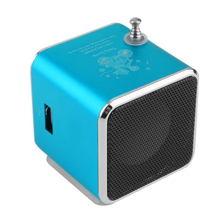 Portable Micro USB Mini Stereo Super Bass Speaker Music MP3/4 FM Radio N4