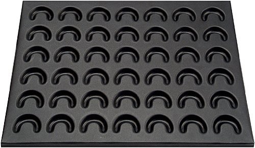 Zenker 7420 Baking Tray For Crescent-Shaped Cookies "Special Creative" For 42 Cookies, Black, 16.54 x 12.60 x... N2