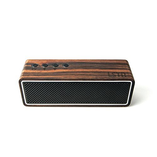 LSTN Apollo Ebony Wood Dual-Driver Portable Bluetooth Speaker with Built-in Microphone N2