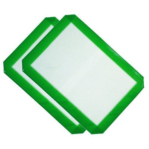 Two Large Silicone Oil Concentrate Pad Non Stick Surface 8.5 x 12"