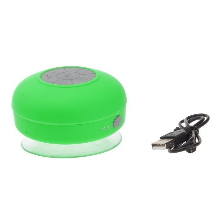 HugeSavings Portable Water Resistant Wireless Bluetooth 3.0 Shower Speaker Green