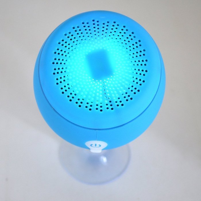 AndThere Mini Stereo Waterproof Bluetooth Speaker Portable Floating Phone Holder with Colorful Light for iPhone... N4