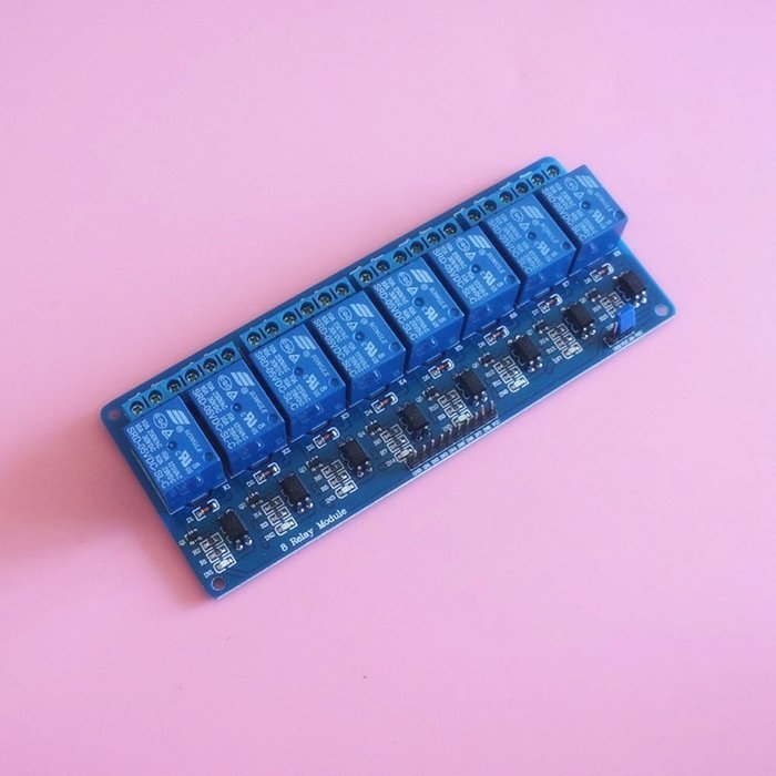 Ecloud ShopUS&reg; 8 relay module with opto isolation suitable to AVR / 51 / PI C microcontroller
