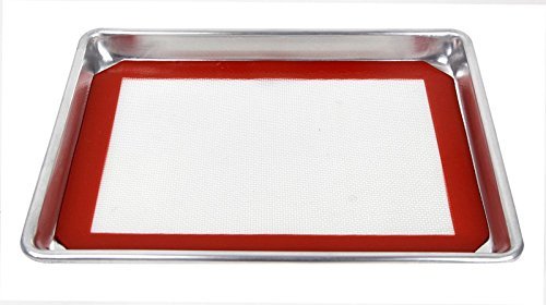 Premium Silicone Baking Mat for Healthy Eating Superior Non Stick 161/2" X 11" (Fits 1/2 Sheet Size) By Spencer... N2