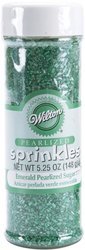 Wilton - Pearlized Sugar 5.25 Ounces-Emerald